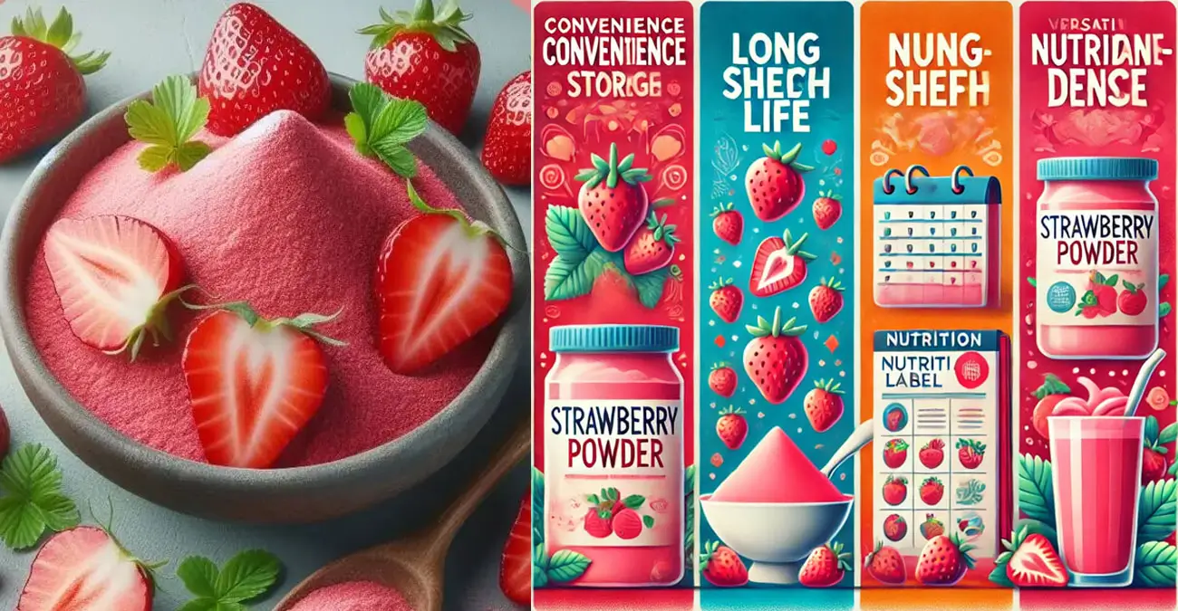 Strawberry powder advantages